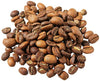 fresh Light Roast Haitian Coffee beans from above on white surface